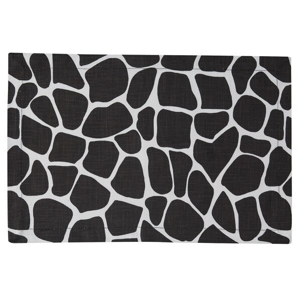 Giraffe Printed Placemat Black SplitP
